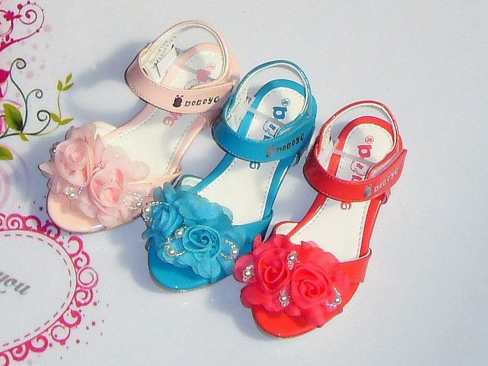 正品巴布豆2013夏季新款女宝宝小儿童皮凉鞋