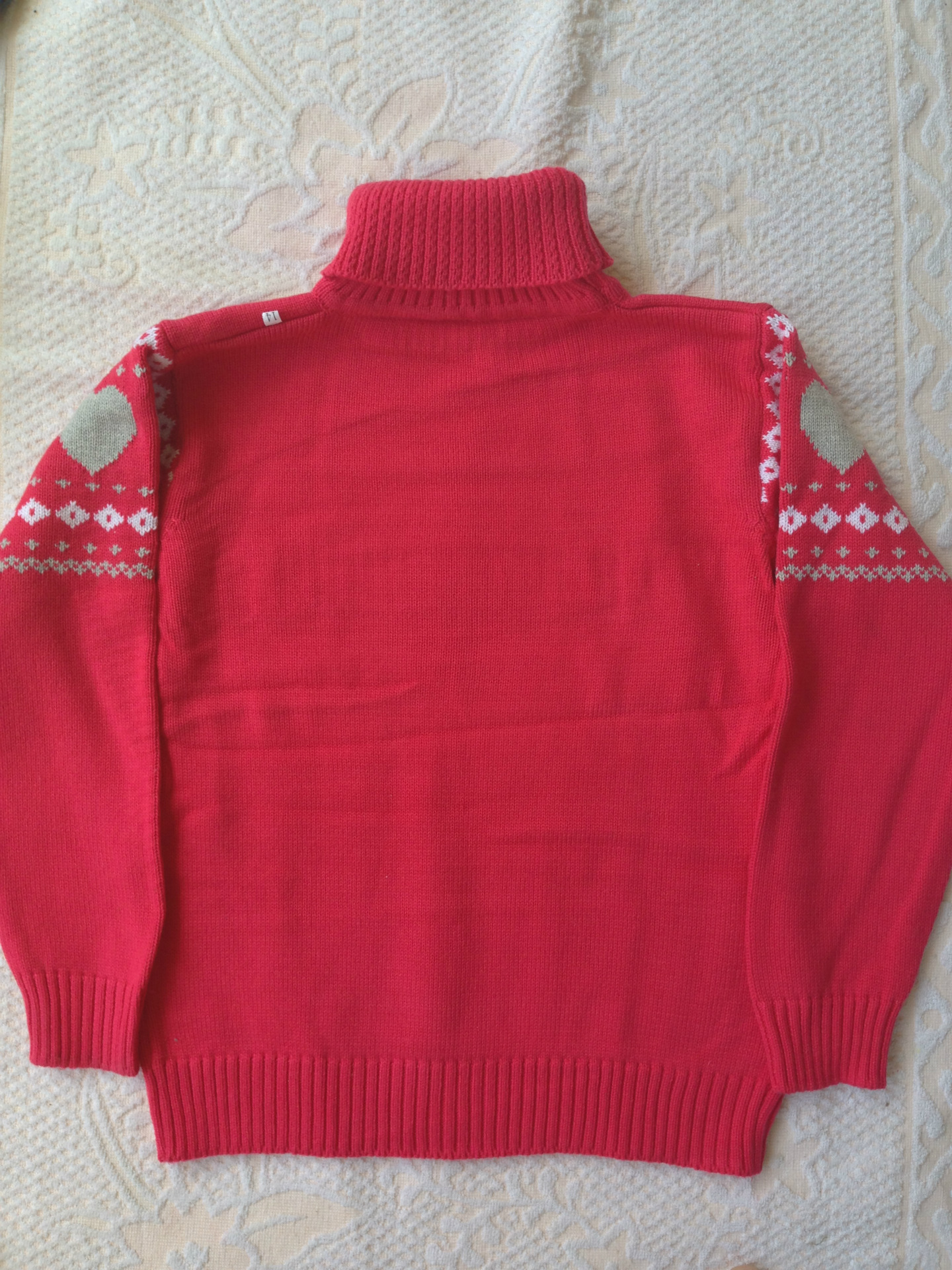 【秋冬款儿童针织女童<em>毛衣</em>长袖<em>高领</em>中童<em>织衫</em>百