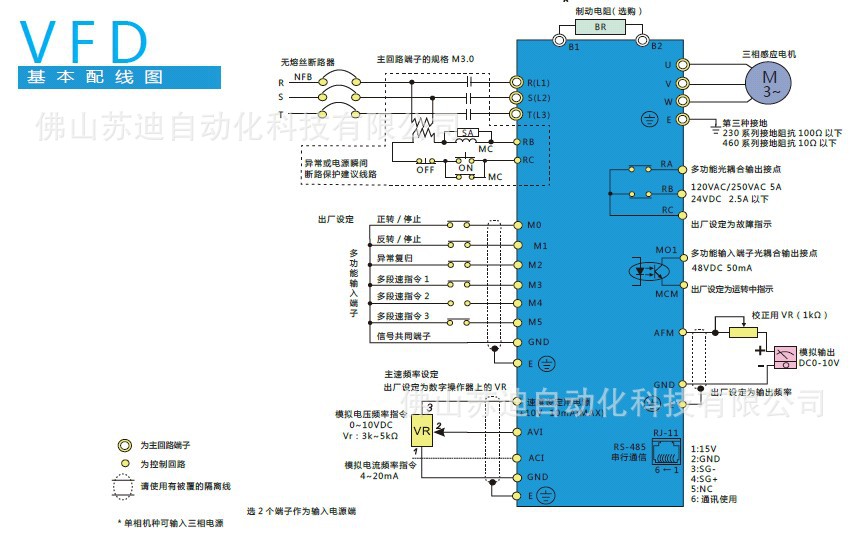台达VFD-M接线图