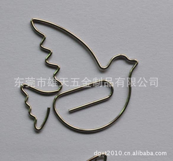 铁线回形针 鸽子创意造型金属回形针回纹针