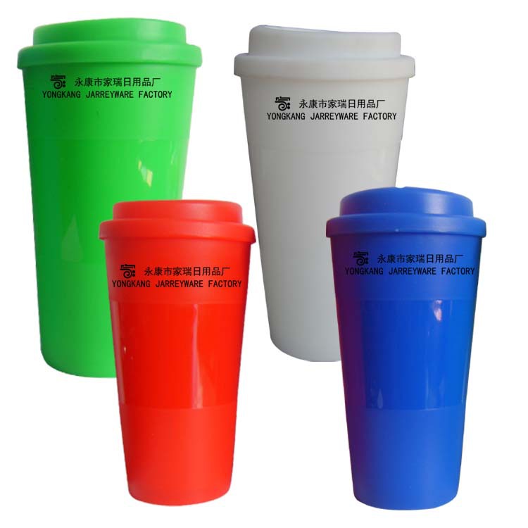 【供应食品级PP塑料汽车杯 星巴克吸管杯 水杯