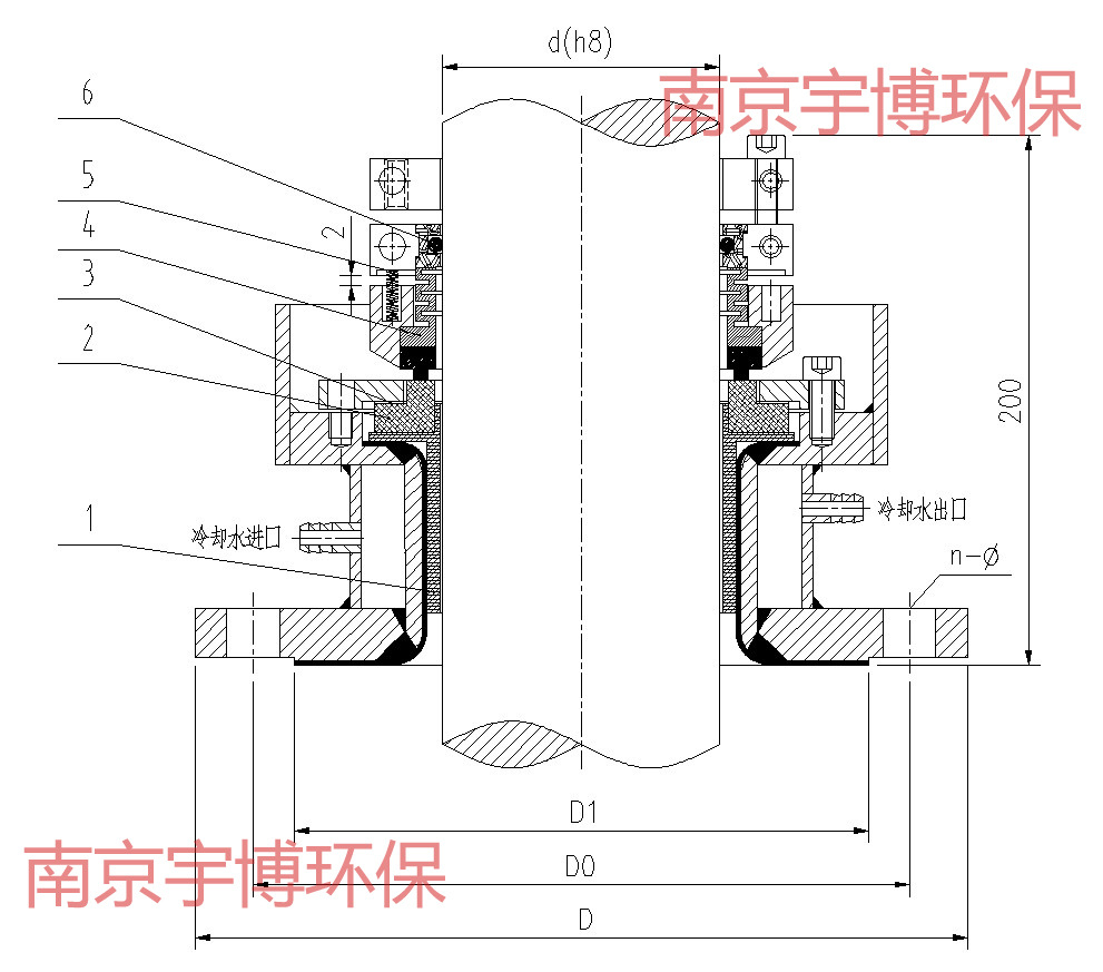 212普通型单端面机械密封,尤其适合搪玻璃(搪瓷)反应釜