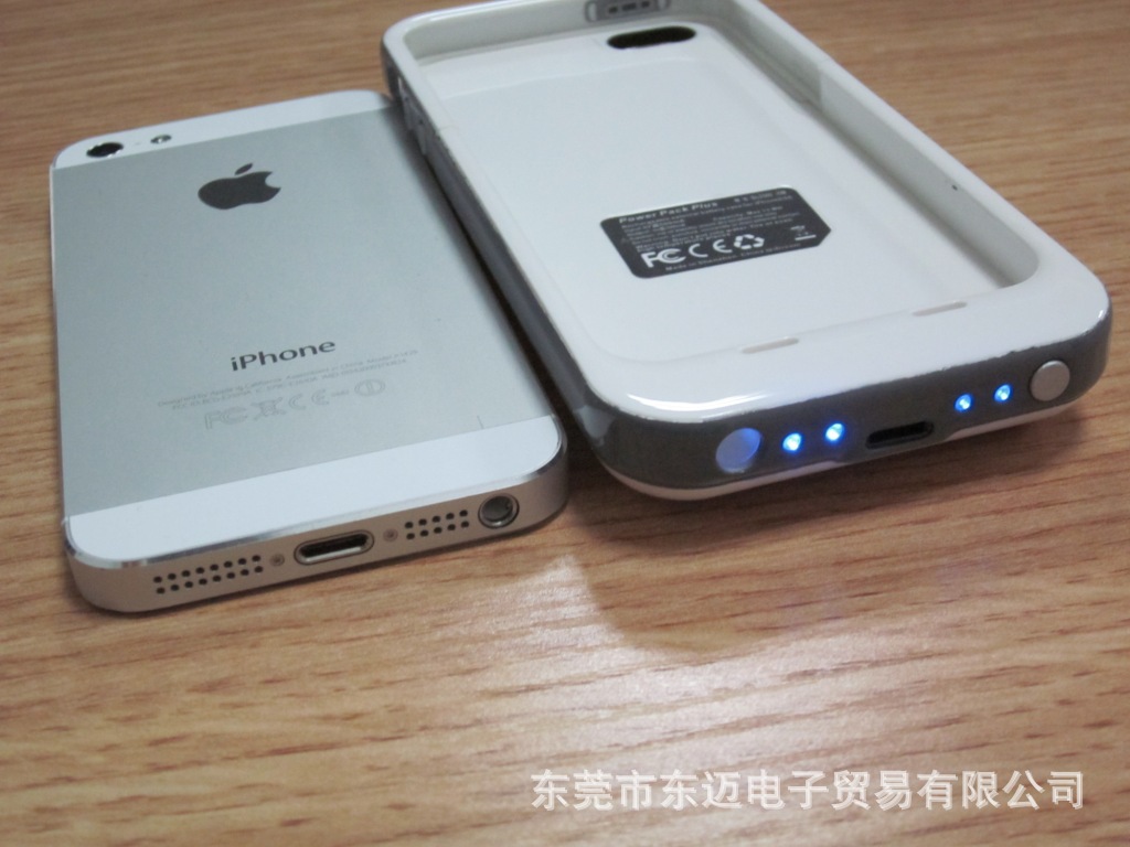 【厂家直销 苹果5、5S手机背夹 充电宝手机壳
