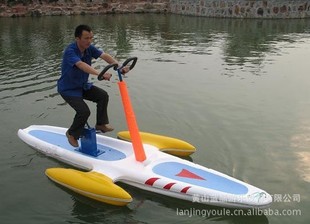 水上游艺设施-厂家供应水上单人自行车,水上三
