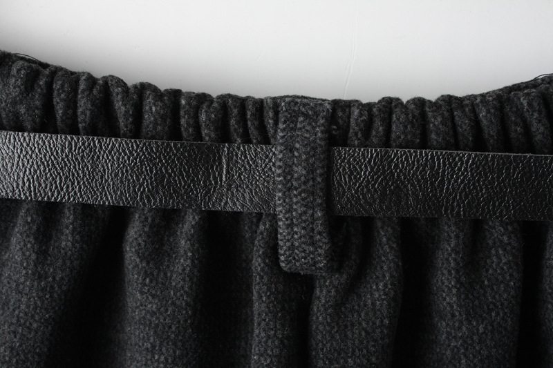 【丰色服饰 秋冬新款毛呢<em>加厚短裤</em> 双口袋带毛