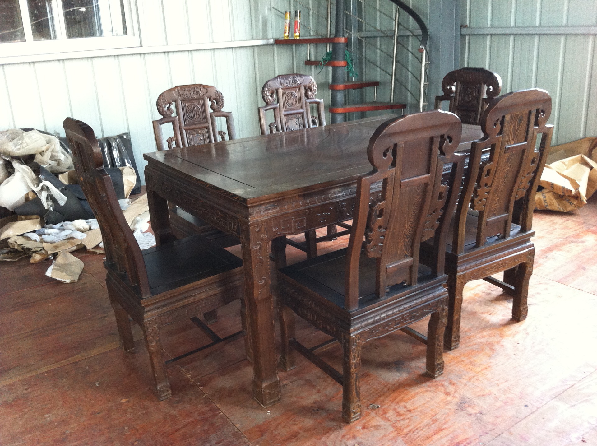 【鸡翅木 复古家居餐桌 茶几 实木 高档】价格,厂家,图片,成套家具,平阳县鑫宝红木材加工厂-马可波罗网