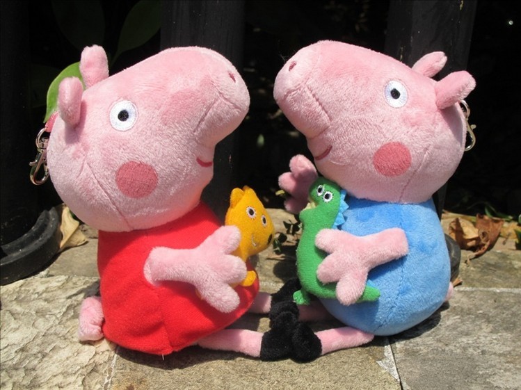出口英国Peppa pig<em>粉红猪小妹</em>公仔 乔治佩佩猪