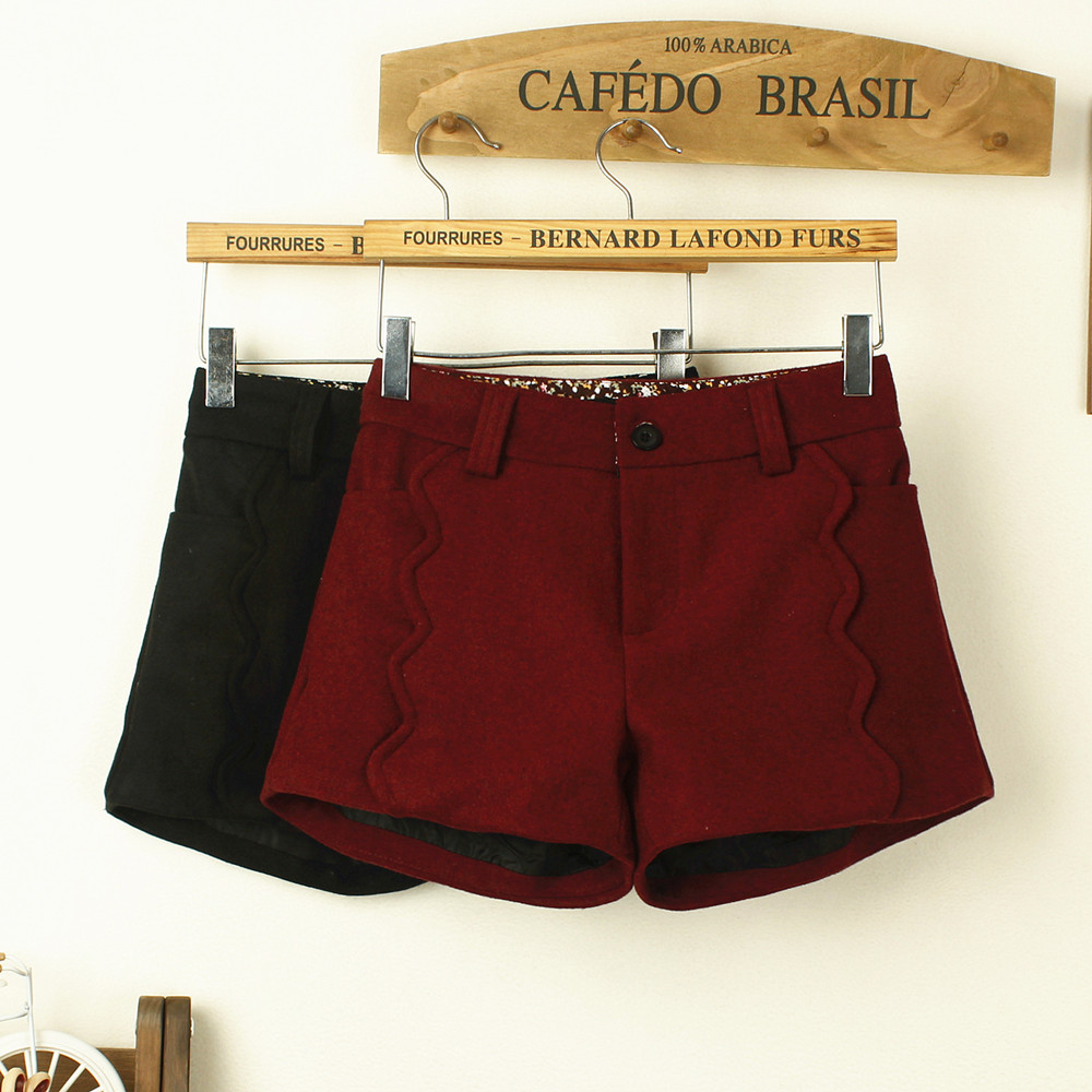 013<em>秋冬</em>新款韩版甜美加厚休闲显瘦高腰<em>毛呢女</em>