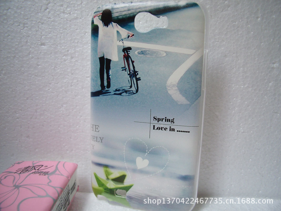 彩绘火红的心情侣手机壳外壳厂家批发三星N7100手机保护壳批发