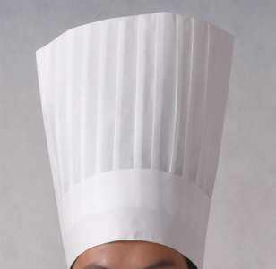 面点师帽 无纺布高帽 西餐厅厨师帽 面点师帽 一次性高帽