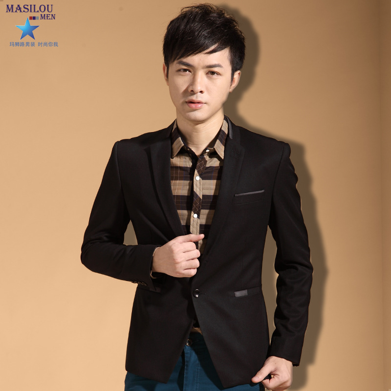 男士式<em>休闲</em>西服 灯芯绒西装 秋季新款<em>外套 厂家</em>