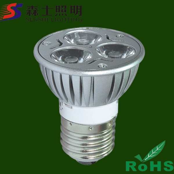 新款！！ 3W 压铸铝 led 射灯 正白暖白 led 射灯3w