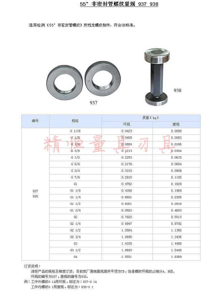 【哈尔滨销售 哈量 管螺纹环规 g 5/8-14 a b