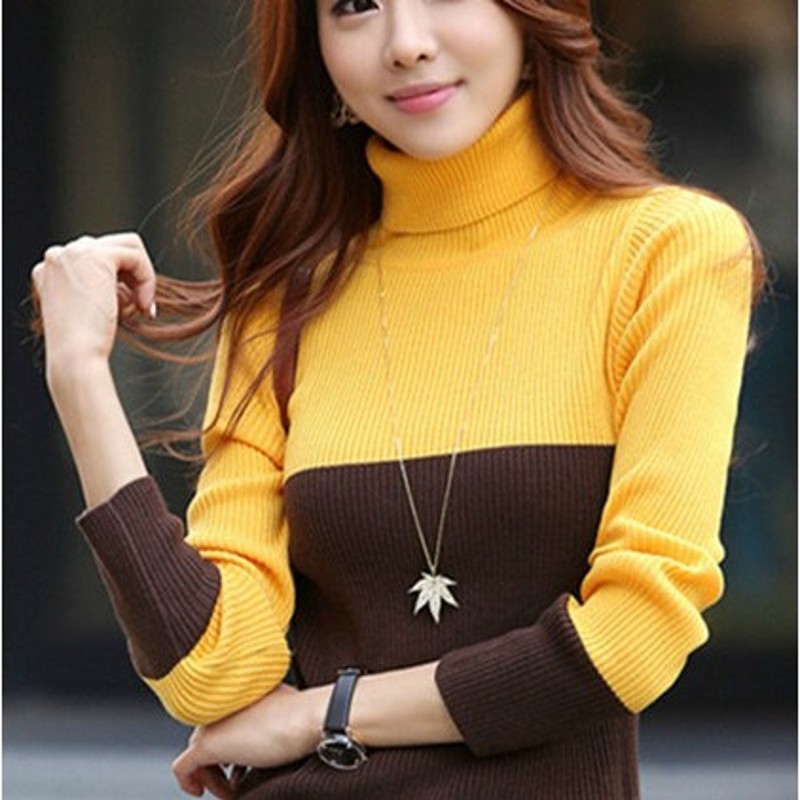 2013冬季新款女装<em>韩版</em>百搭高领<em>毛衣</em>中<em>长款</em>修