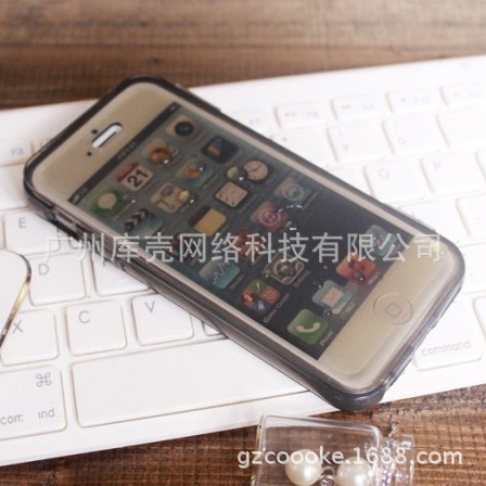 iPhone5透明翻盖TPU