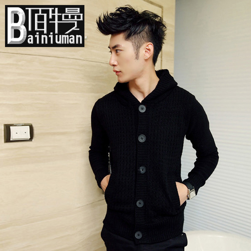 2013新款时尚 韩版 扭花工艺 <em>麻花编织</em>连帽<em>毛衣</em>