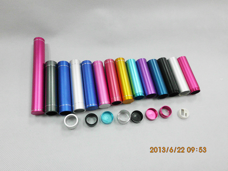 【新款1节18650电池圆形带两头胶头移动电源