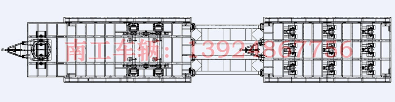 移动电站平板拖车设计图纸