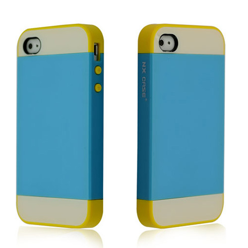 NX CAS 蘋果iphone4撞色保護套 三合一手 保護套 4S雙色套工廠,批發,進口,代購