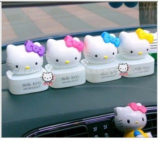 hello kitty香水座 卡通可愛kt香水座 汽車香水座 車內飾品 禮品工廠,批發,進口,代購