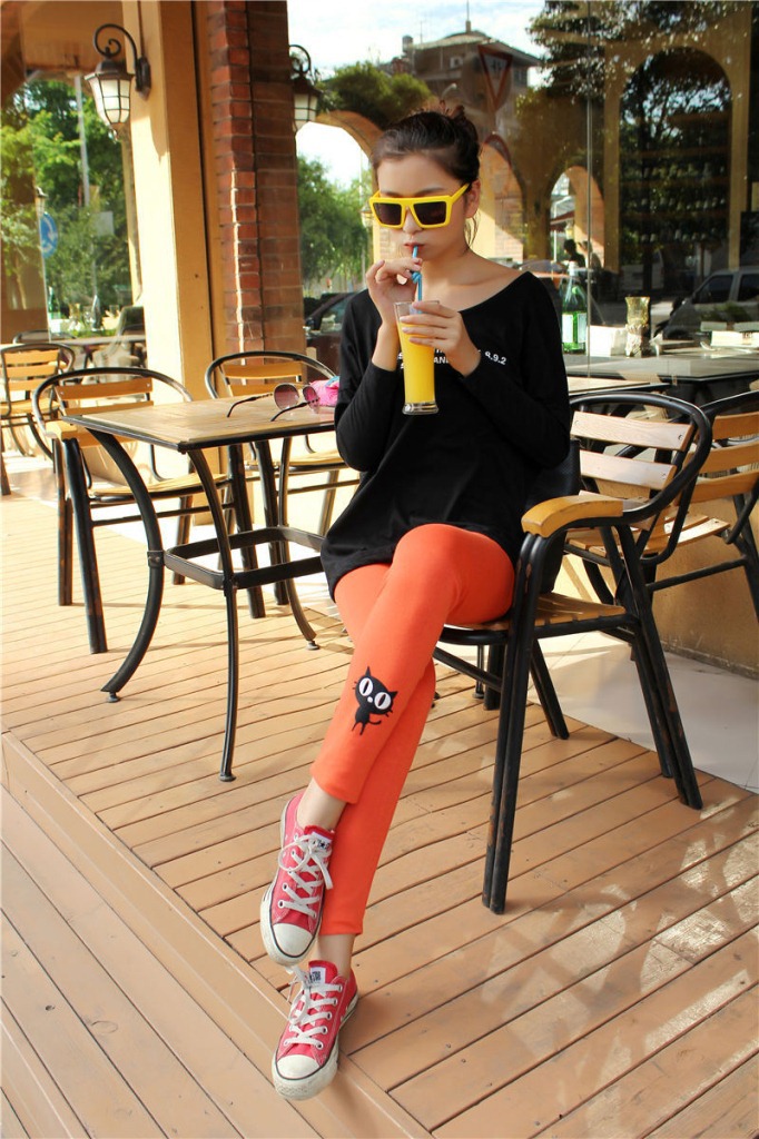 Q805 小猫卡通打底裤 (29)