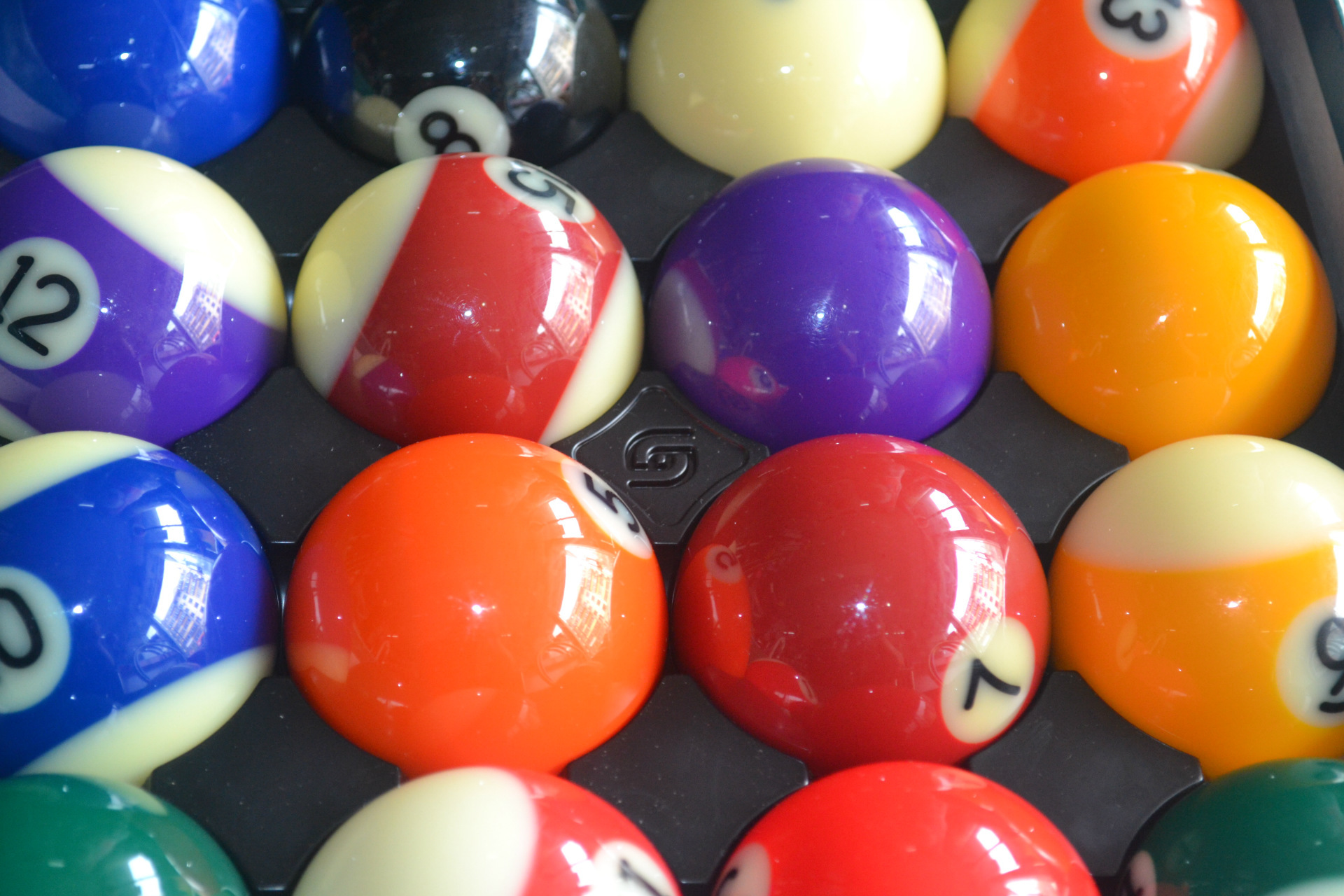 雅乐美水晶球 美式标准台球子 九球 中式黑8 1