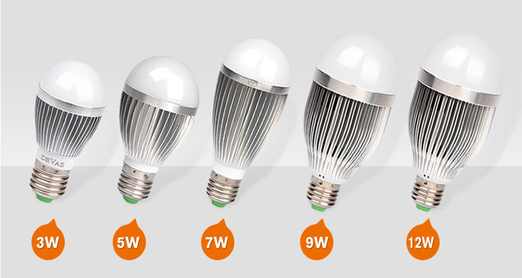 【超亮led灯泡螺口E27 led节能灯5wled球泡灯