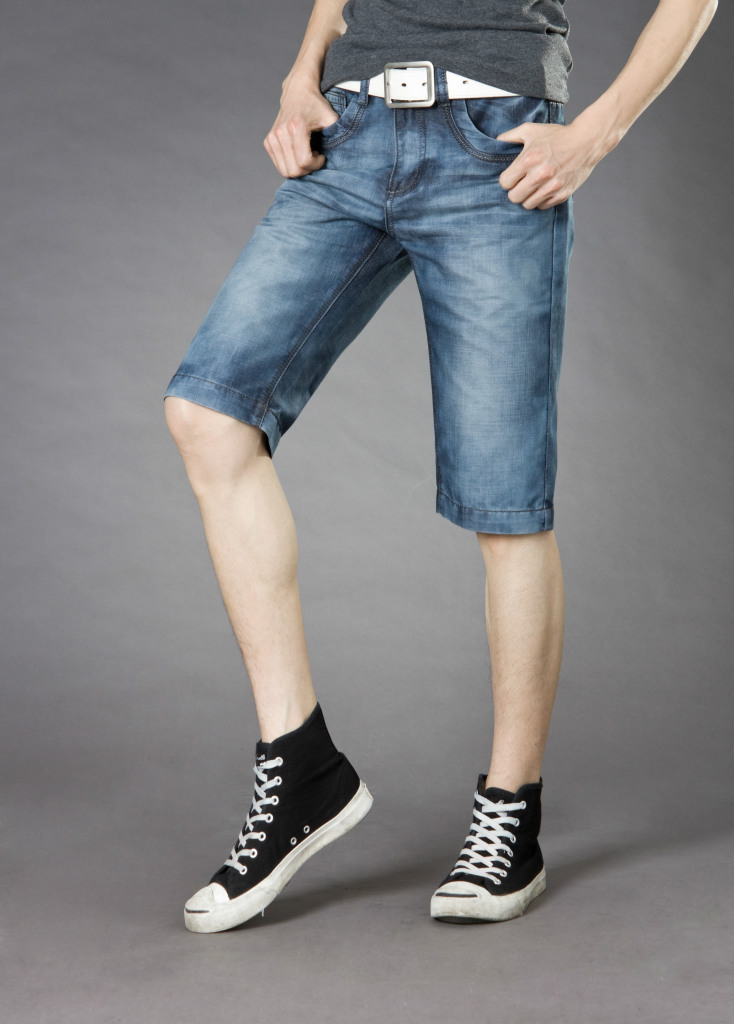 【夏季男士<em>牛仔短裤男</em>直筒<em>宽松</em>牛仔中裤<em>男</em>韩版