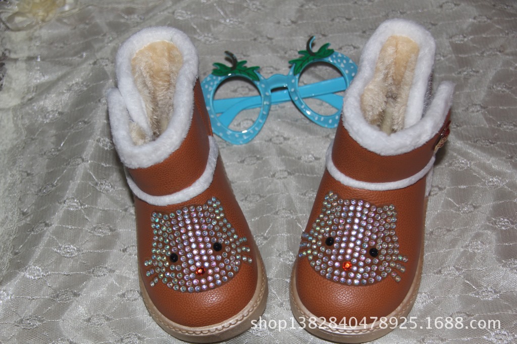 【2013冬季吹气雪地靴女短筒棉靴保暖鞋 厂家