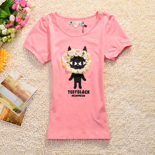 批发采购女式T恤-<em>学院风少女装</em>t恤批发 中学生