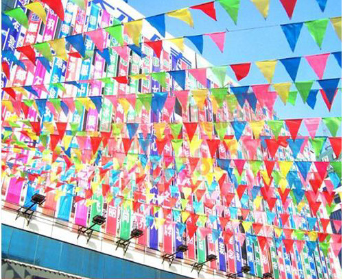 批发采购旗帜-节日活动庆典装饰彩旗 活动现场