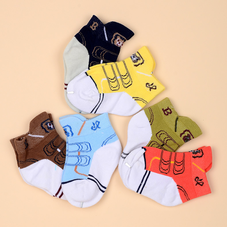 【儿童袜子批发可米宝贝0-1岁鞋仔宝宝袜纯棉
