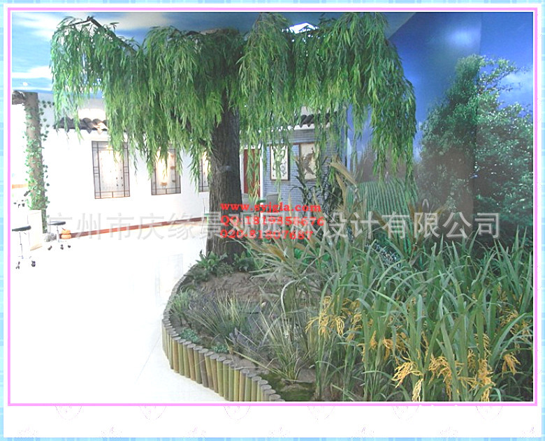 【广东假树厂家室内外风水摆饰仿真植物仿真柳