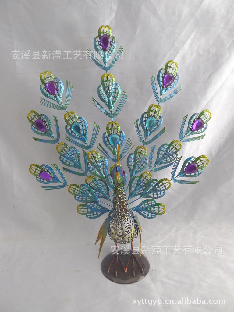 孔雀/铁制作的产品/纯手工制造/安溪新滢铁艺/金属工艺品