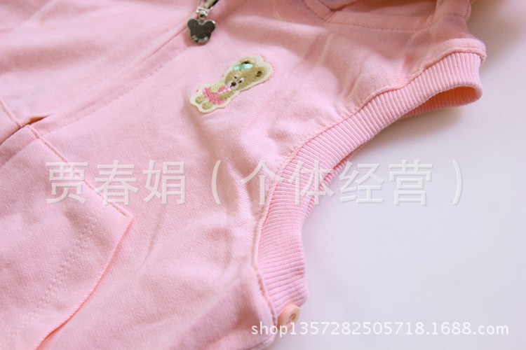 【韩版童装PPBEAR系列<em>儿童马甲风衣</em>两件套