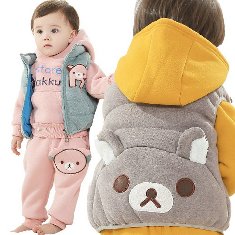 加厚加绒套装男童女童三件套一件代发中<em>小童</em> 