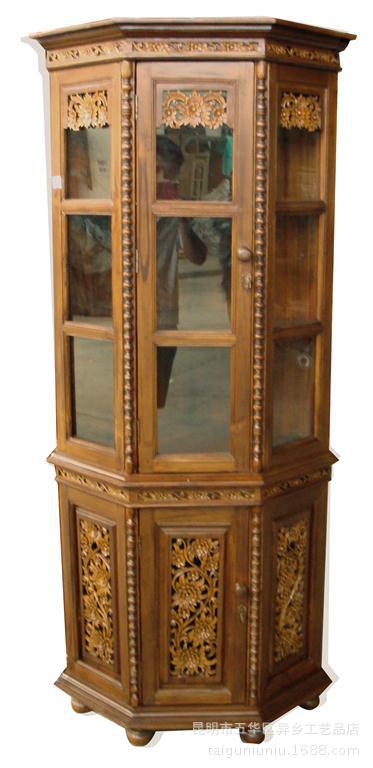 展示柜-老榆木仿古家具 珠宝手串专用展示柜--