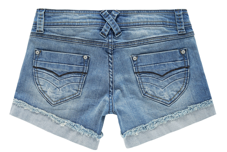 2014春夏新款时尚<em>裁剪</em>水洗猫须<em>女士牛仔短裤</em>