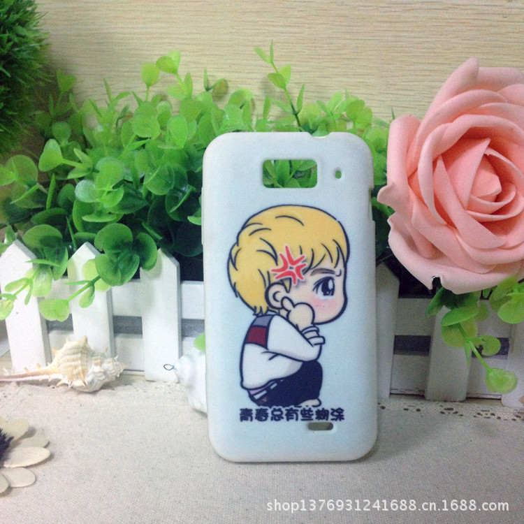 【厂家直销小米1最新 彩印糊涂小孩手机壳 青