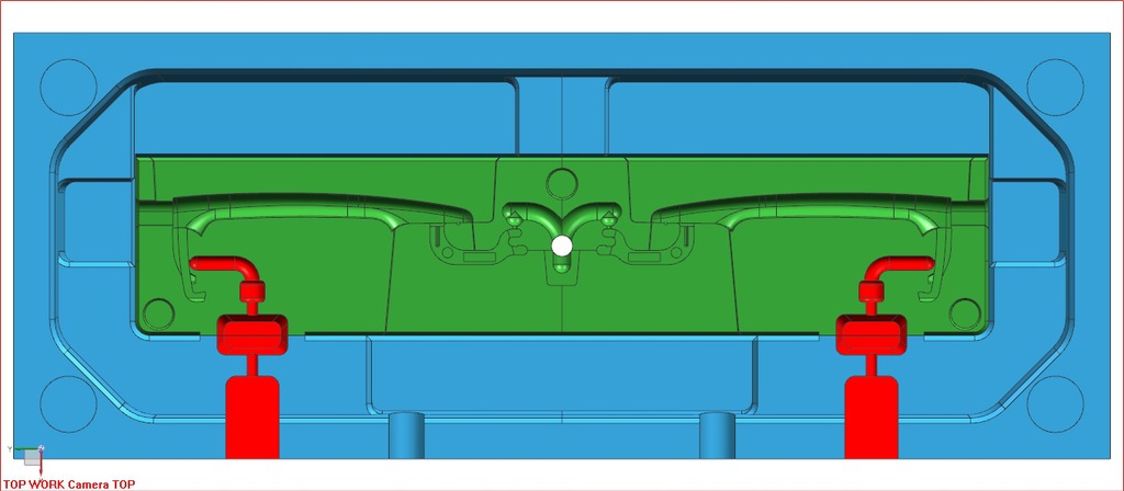 注塑中空模具 气辅模具 气体辅助模具 吹气模具 气辅成型模具(air