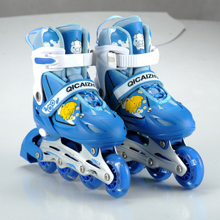 厂家直销溜冰鞋 儿童全套轮滑鞋 直排轮 旱冰鞋 全闪套装批发