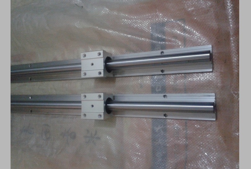 带支撑座直线光轴铝托,圆柱直线导轨SBR25*800L