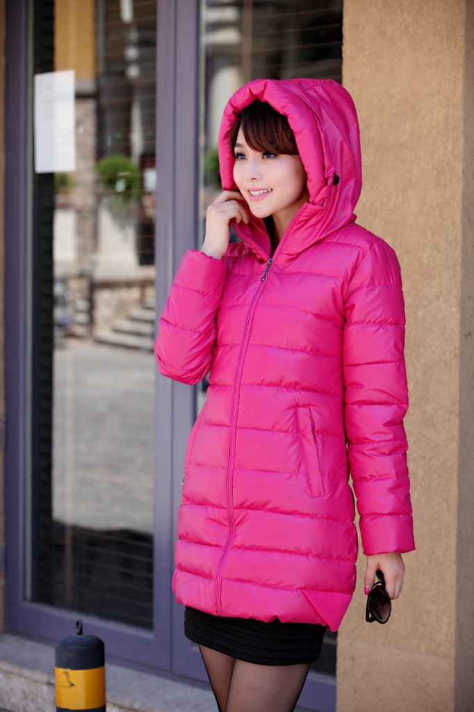 【2013新款冬装女装PU皮韩版中长款女棉服加