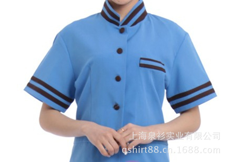 【酒店客房短袖保洁工装 物业人员短袖保洁工