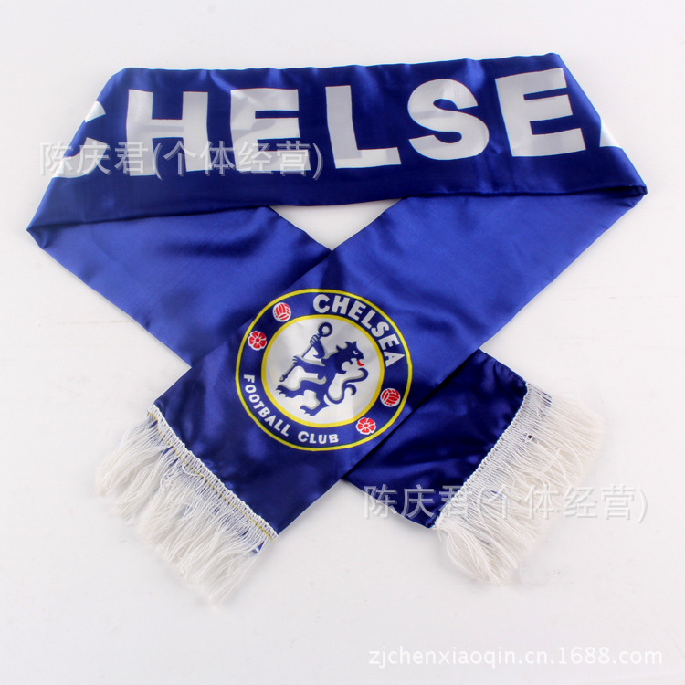 【【新品供应】欧冠球队切尔西球队围巾 冠军