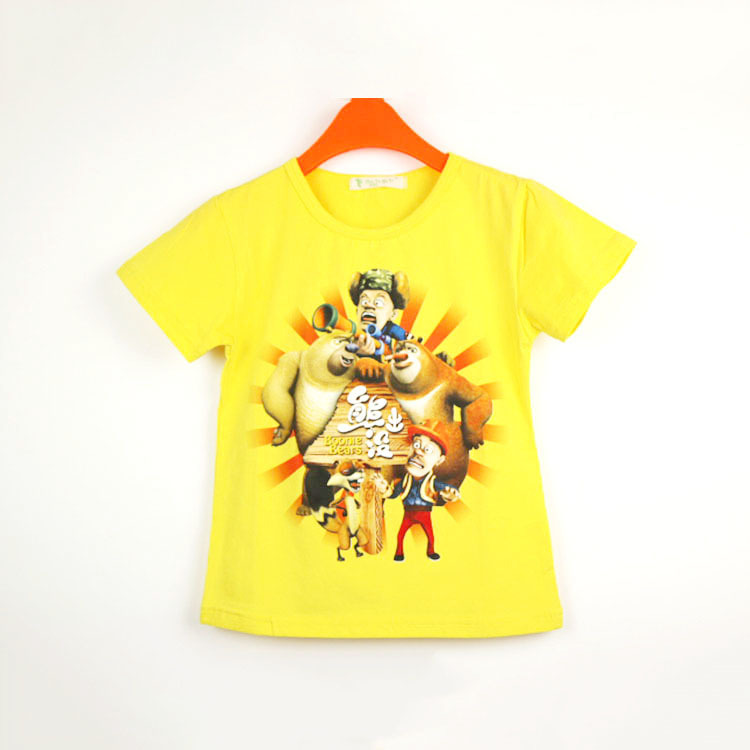 【【顺杰利制衣】热销短袖衫 供应熊出没T恤衫