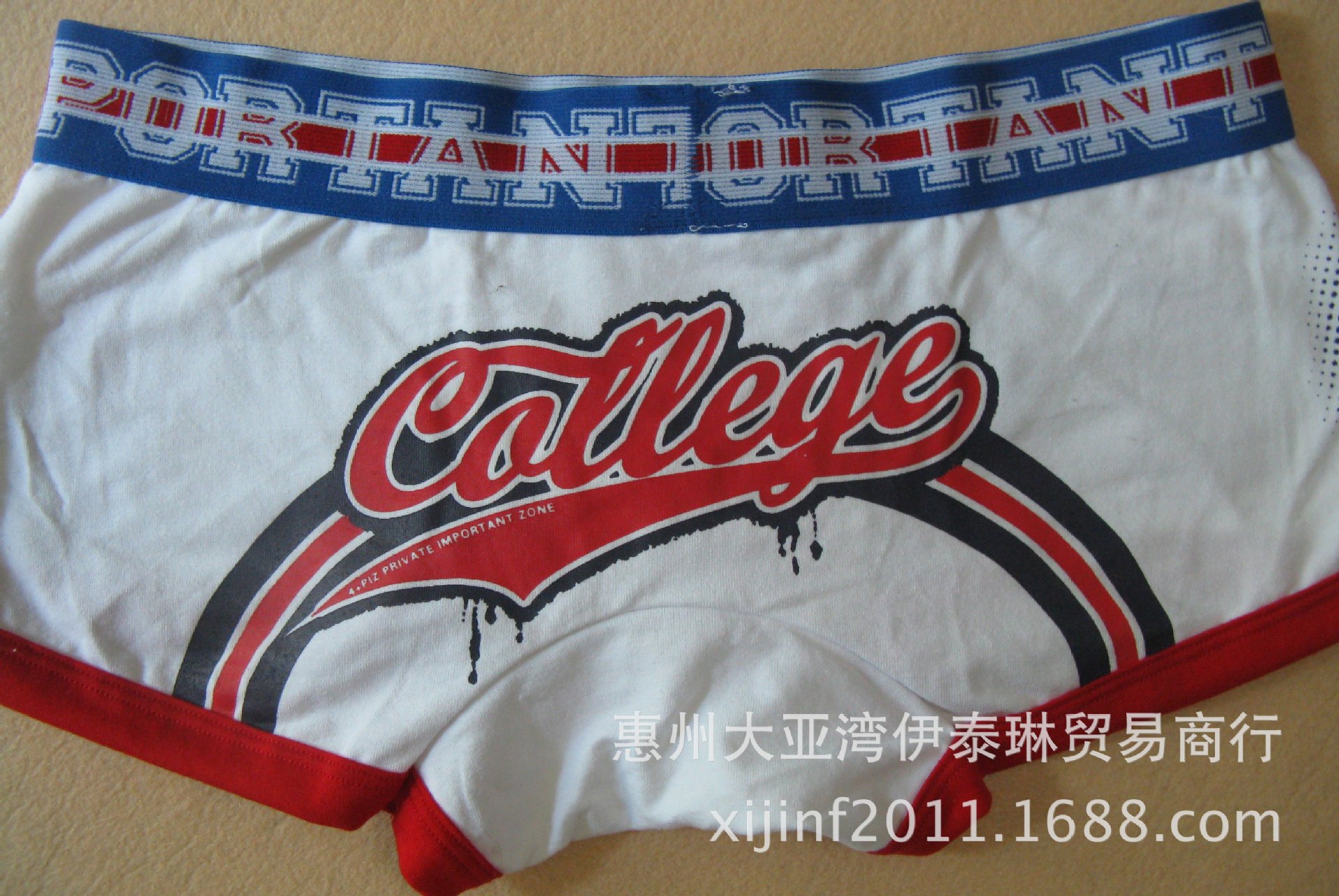 外贸男装<em>批发</em> 品牌<em>男士</em>平角裤 <em>纯棉时尚</em>男式内