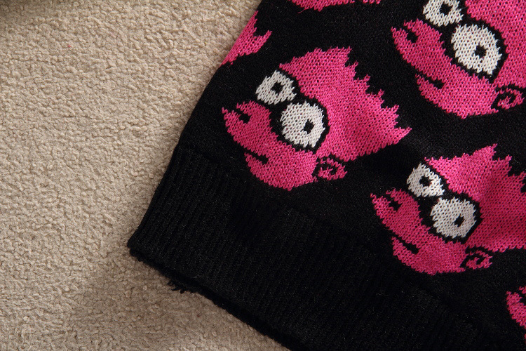 【2013冬款 <em>个性</em>大码卡通女装<em>毛衣</em> <em>韩版</em>宽松女