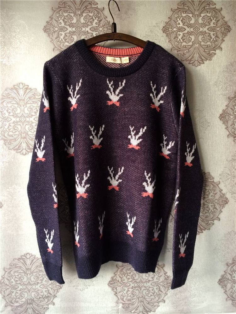 货 奥蔻秋冬女装小麋鹿<em>毛衣针织衫毛衣批发</em> 2