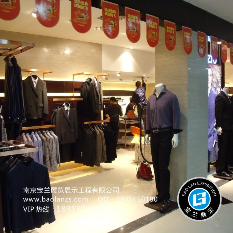 男装展柜展示柜服装展架12